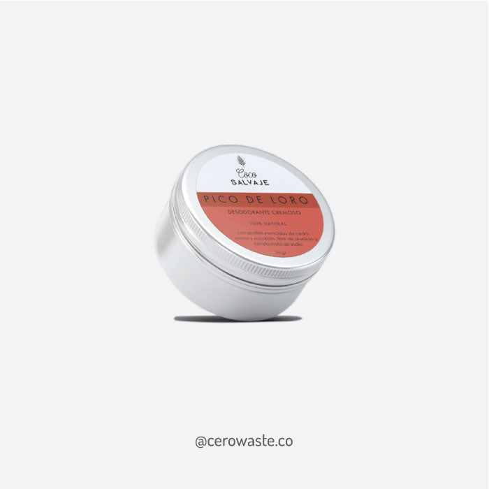 Desodorante Natural en Crema, Aroma Amaderado, Cuidado Personal, cerowasteshop, Tienda Ecologica, Basura Cero, Zero Waste Colombia